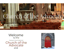 Tablet Screenshot of churchoftheadvocate.org